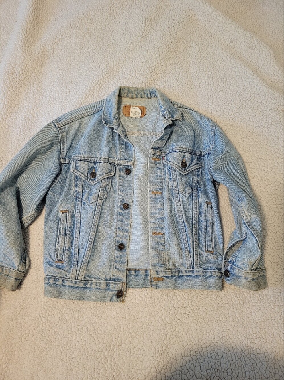 Levi's light blue Cropped denim jacket- Vintage Inspired